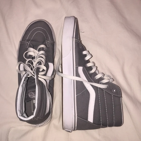 grey high top vans